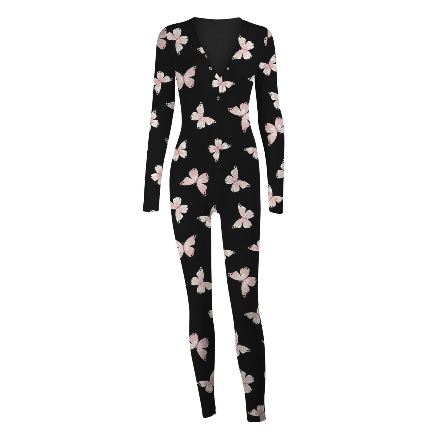 Women's Button Flip Adult Pajamas