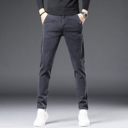 Trendy All-match Men's Pants Slim-fit Straight Pants Men - Glamour Gale