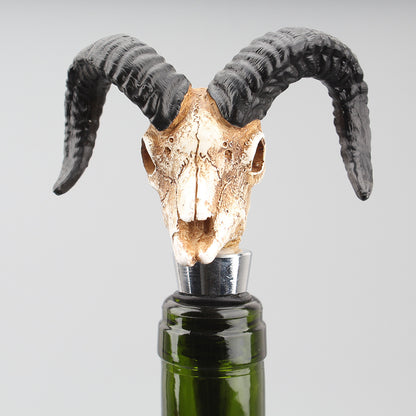 Creative Buffalo Skull Wine Bottle Stopper