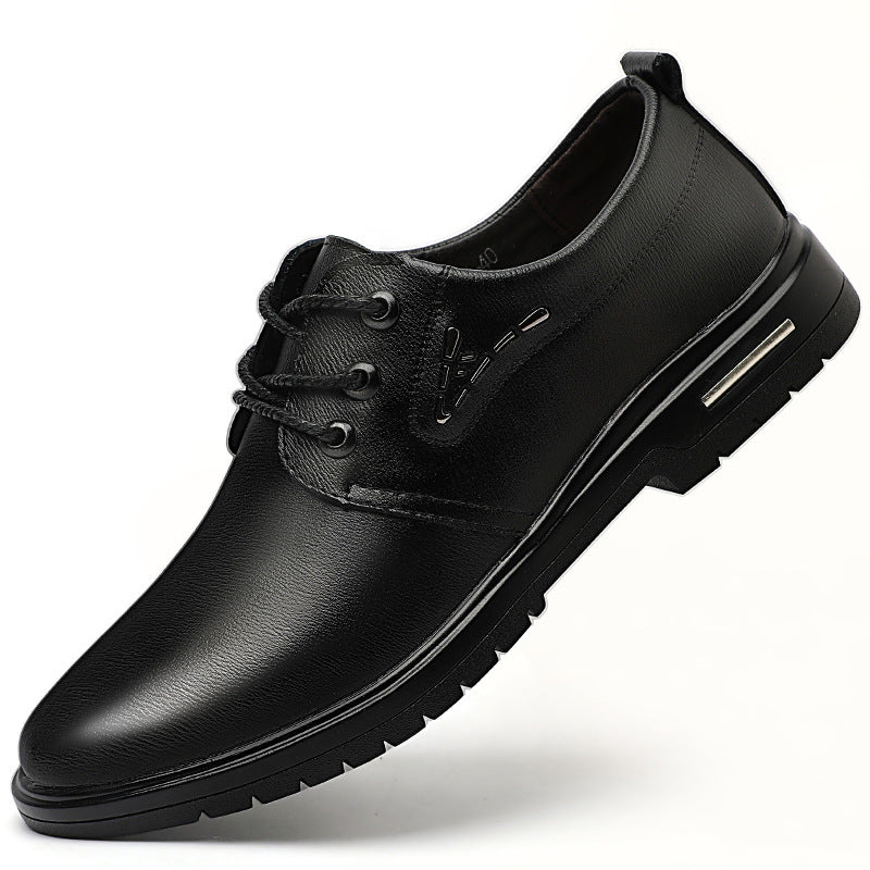 Men's Leather Shoes Casual Business Wear-resistant Breathable