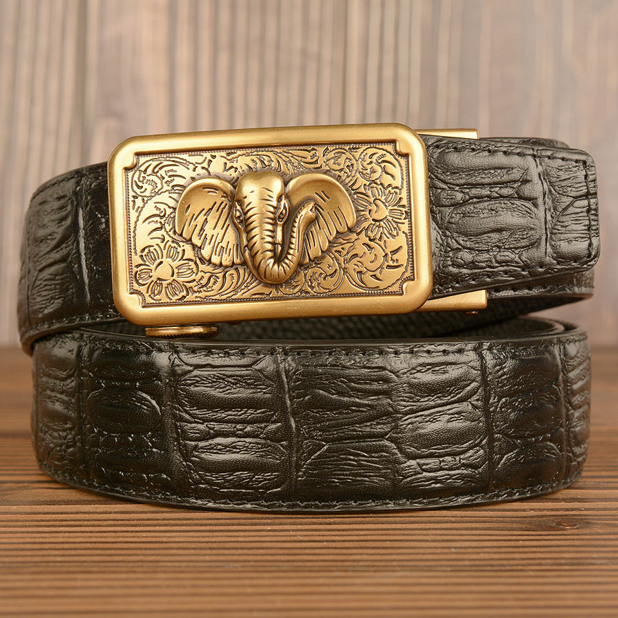 Men's Personality Is Like Automatic Top Leather Belt