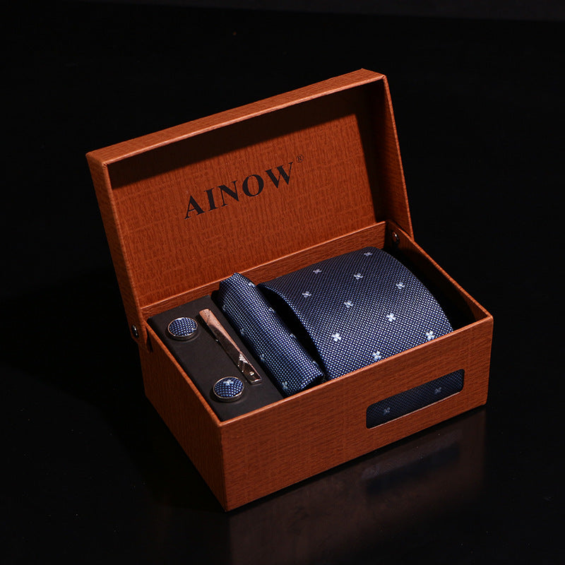 Business Wedding Gift Box 6-piece Men's Tie Set