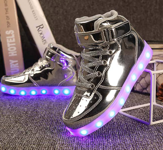 High-top radiant shoes