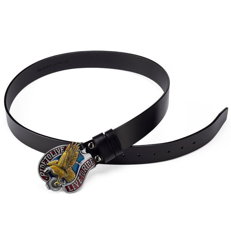 Men's Casual Leather Belt Big Head Performance