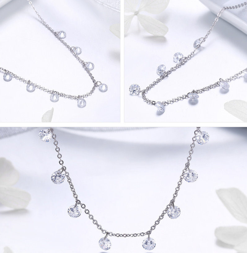 Necklace female personality exaggerated simple beauty s925 silver necklace cross-border silver jewelry