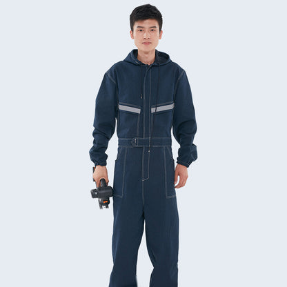 One-piece Denim Overalls Suit Men - Glamour Gale