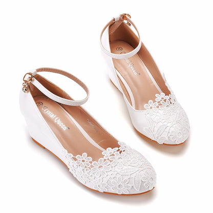 Women's Casual Shallow Mouth Round Toe High Heels