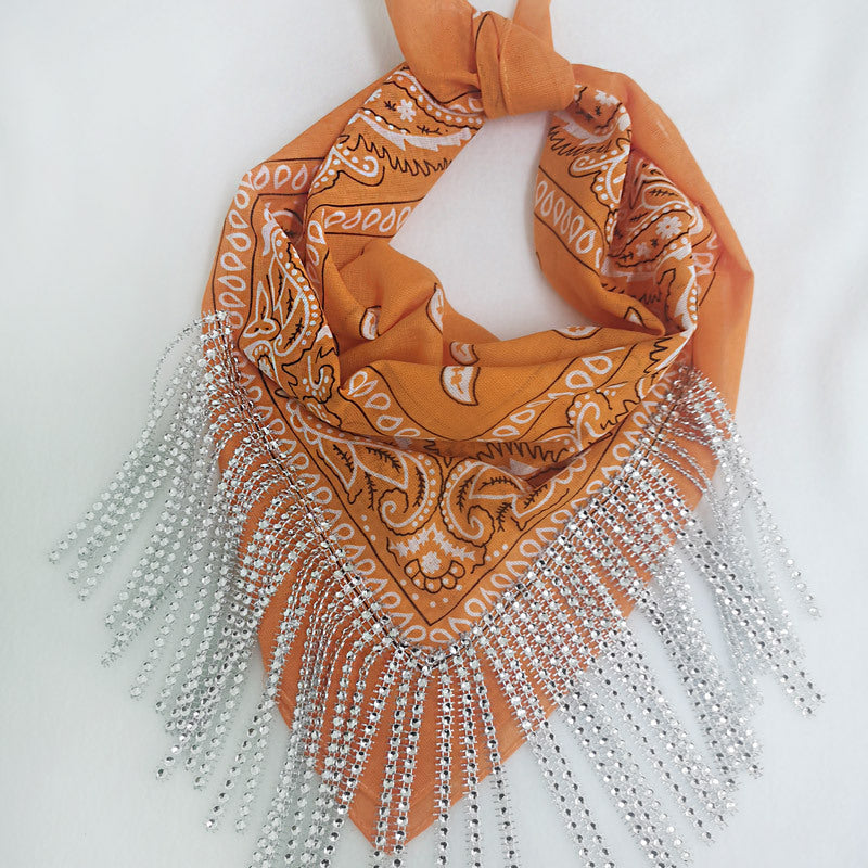 Paisley Vintage Diamond Tassel Scarf