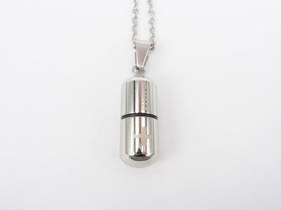 Perfume bottle pendant necklace