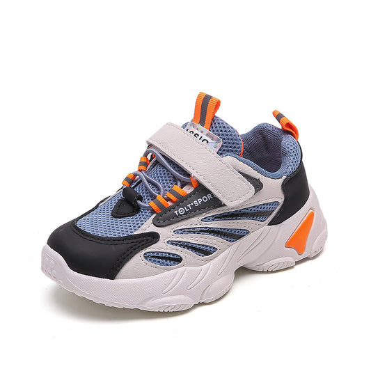 Spring Children's Sports Shoes Boys And Girls Student Running Shoes Korean New Style Single Shoes