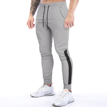 Men's Color-blocking Casual Pants And Leggings