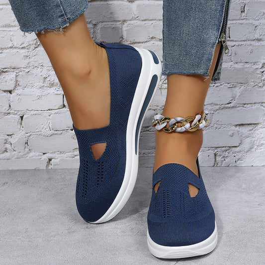 Flat Platform Wedge Casual Sneakers