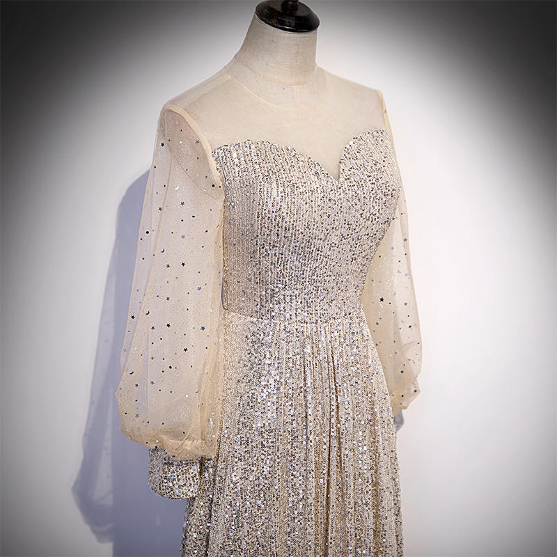 Celebrity High-end Light Luxury Sequin Evening Dress