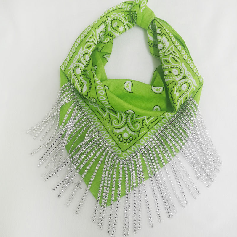 Paisley Vintage Diamond Tassel Scarf