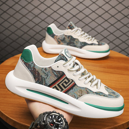 Men's Fashionable All-match Height Increasing British Youth Four Seasons Light Luxury Casual Shoes