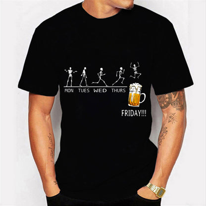 Men's T-shirt Weekend Casual Friday Beer Casual - Glamour Gale