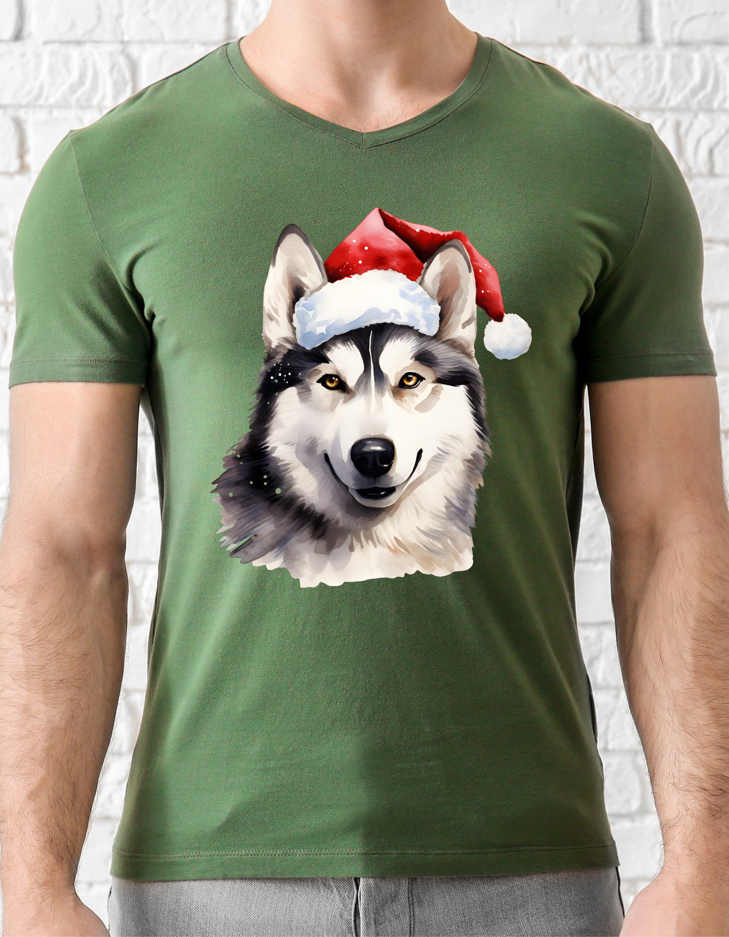 Christmas Husky