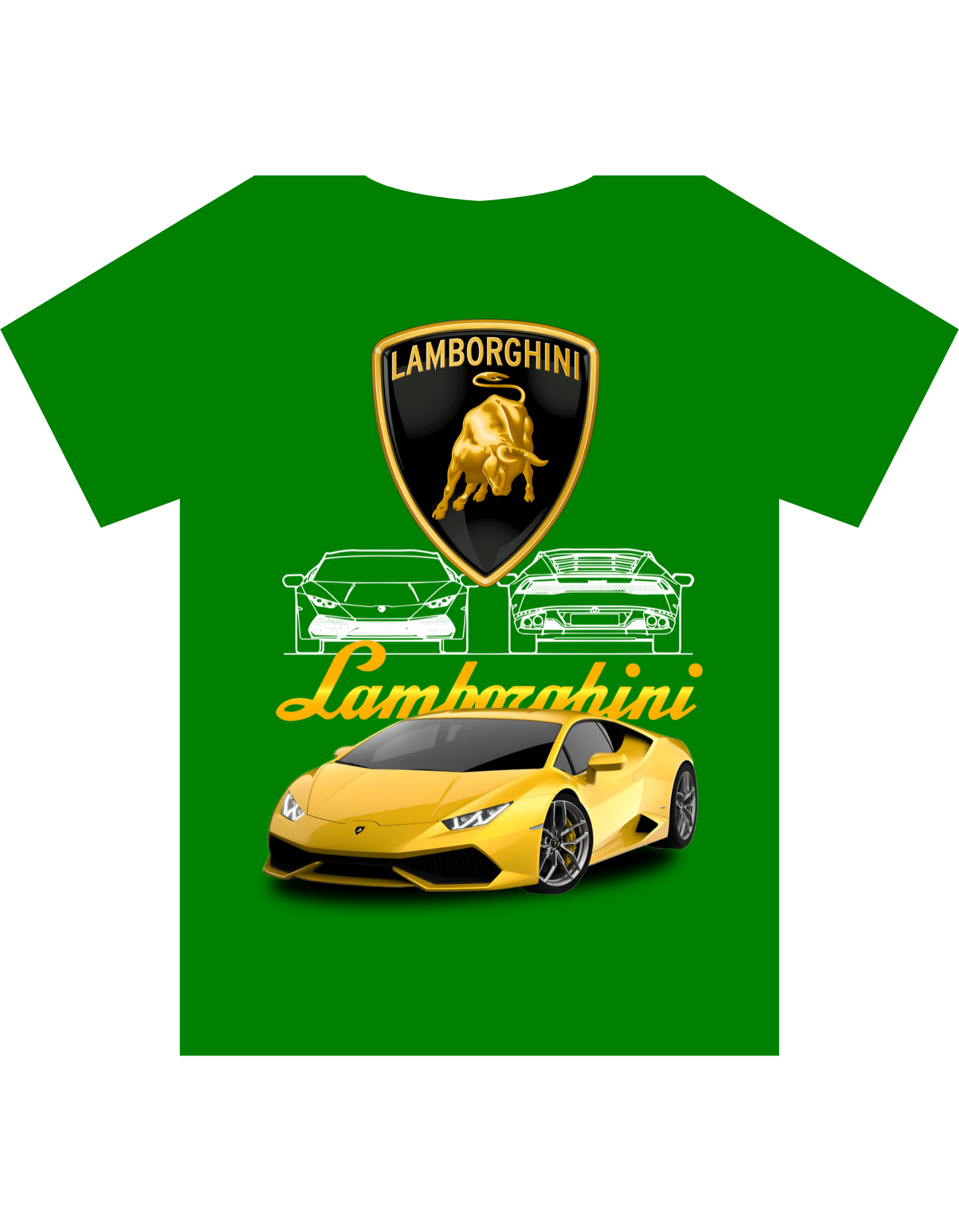 Gold Lamborgini