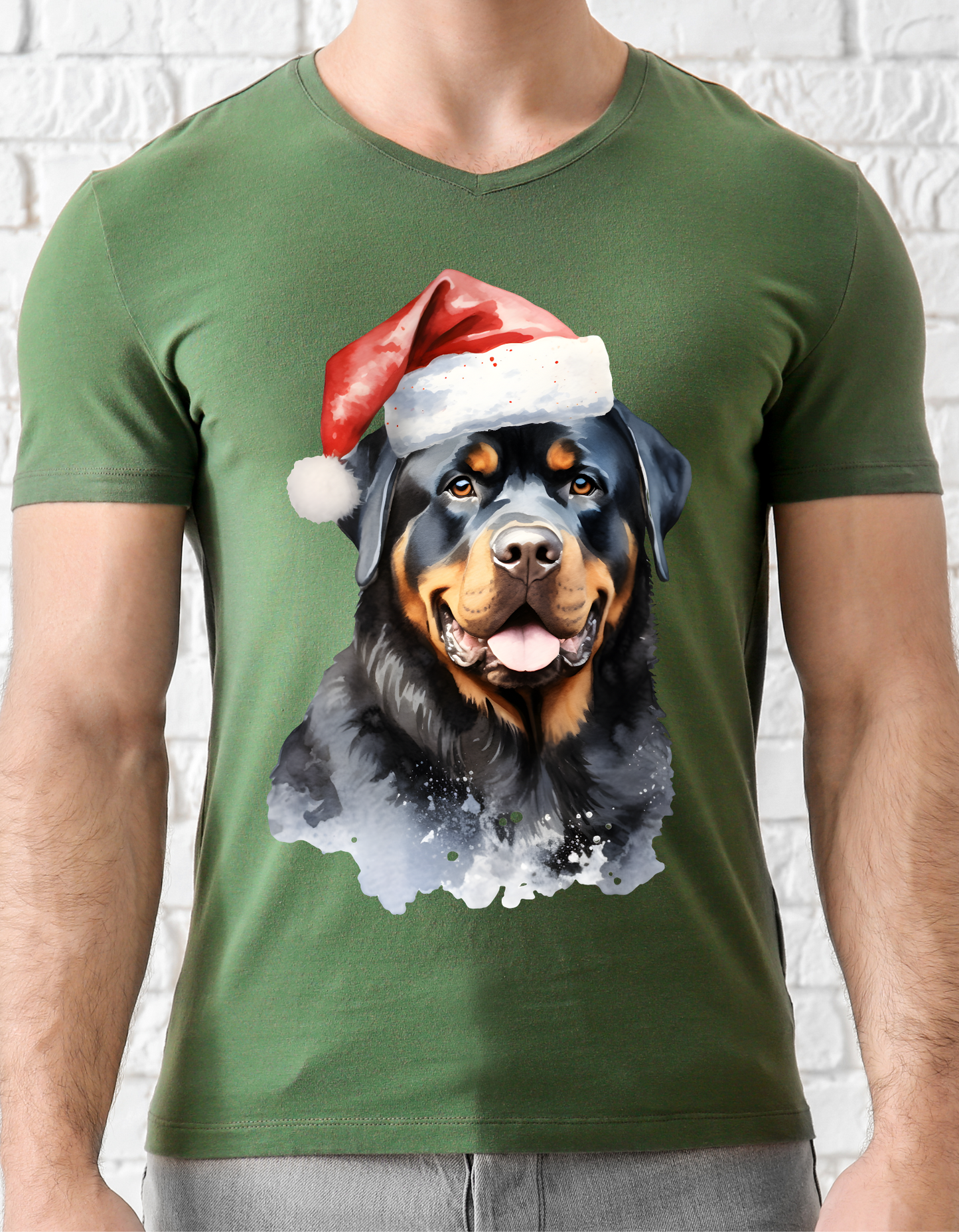 Christmas Rottweiler