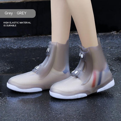 Color Matching Double-layer Sole Non-slip Wear-resistant Waterproof And Rainproof Shoe Cover