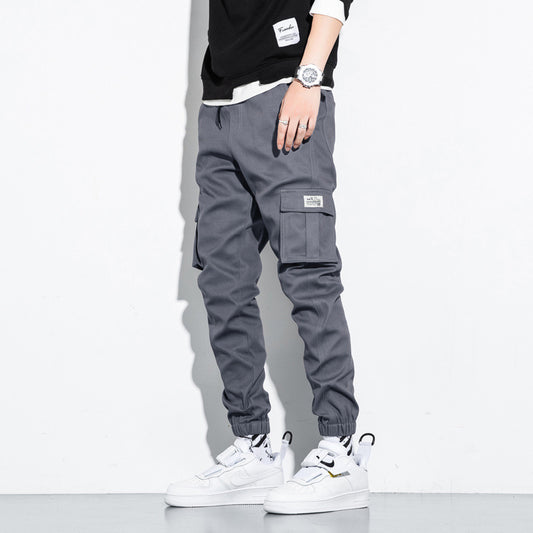 Large Size Cropped Trousers Men's Trousers And Feet Pants Loose