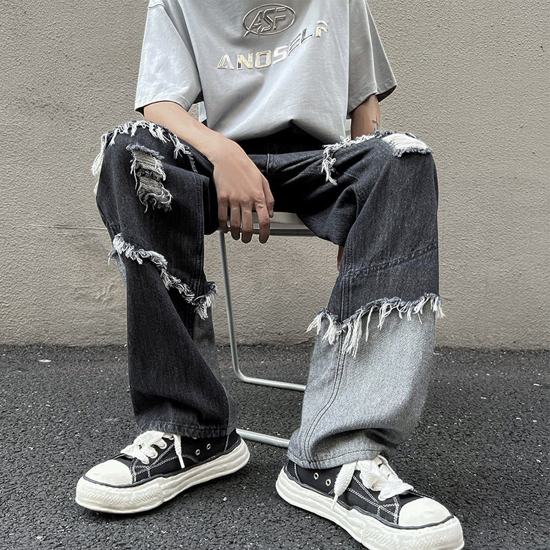 American Tassel Denim Pants Fashion Brand - Glamour Gale