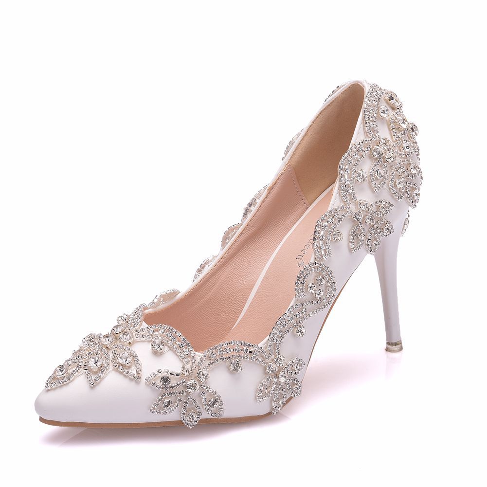 Rhinestone High Heel Shoes Women