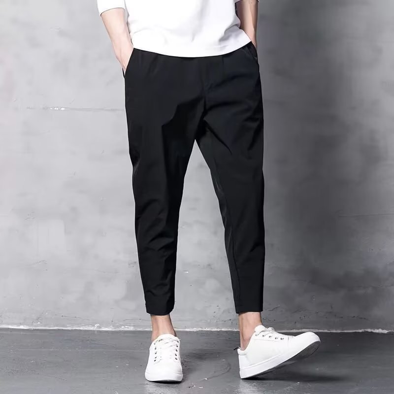 Summer Men's Ice Silk Stretch Casual Pants