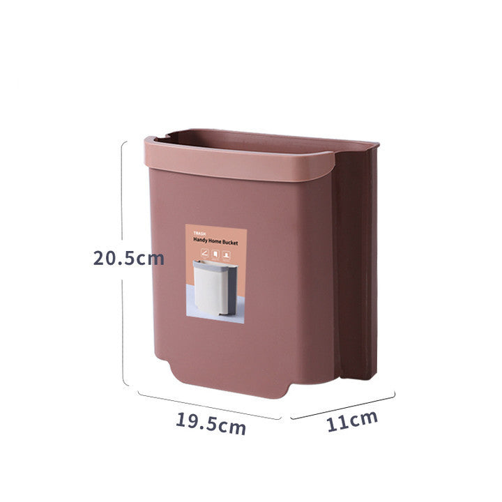 Wall-mounted trash can