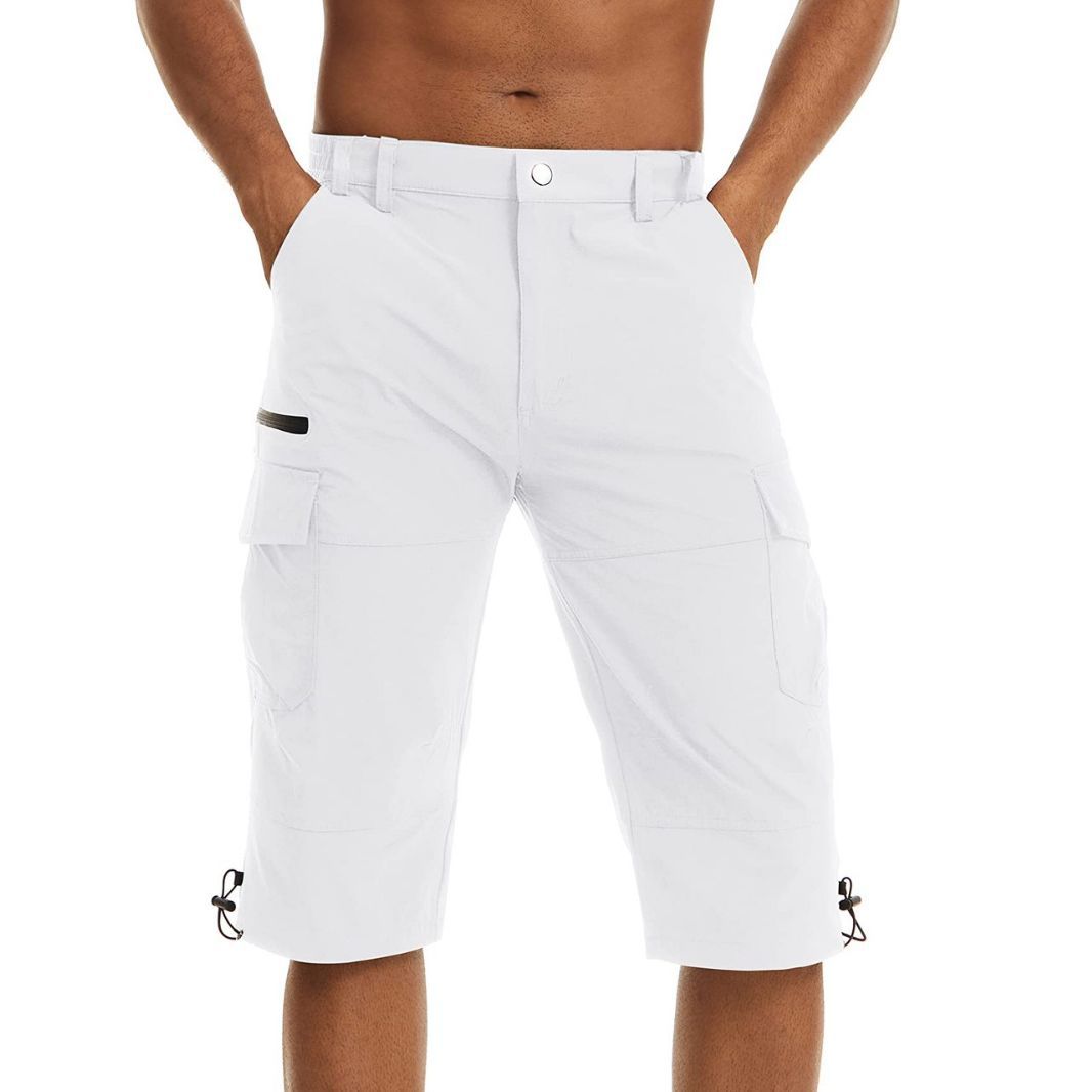 Summer Cropped Trousers For Men Thin Loose Casual Straight Pants Outdoor Sports - Glamour Gale