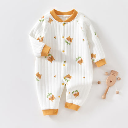 Baby Warm Jumpsuit Autumn And Winter Quilted Clothes