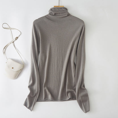 Wool Seam Pile Collar Sweater