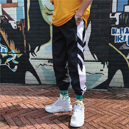 Men's Loose Fashion Colorblock Versatile Casual Pants