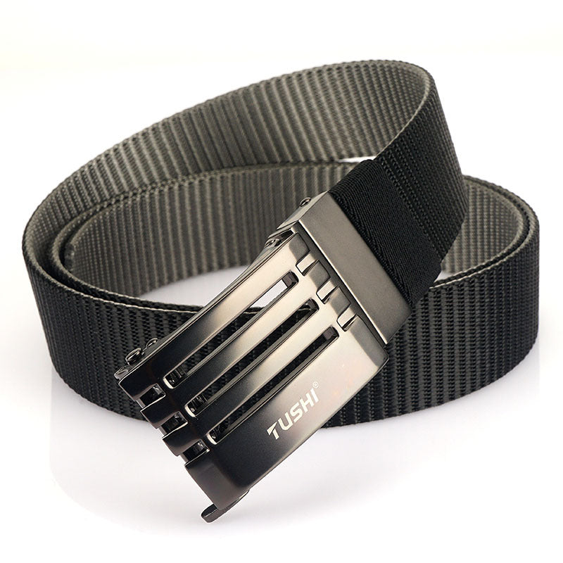 Men's Simple Rotary Automatic Buckle Belt