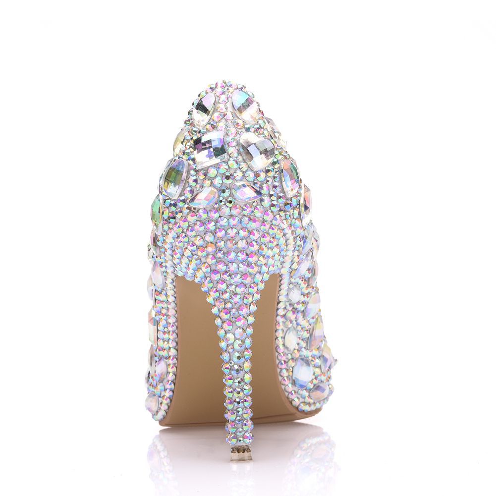 Stiletto Rhinestone Bowknot Women's Shoes