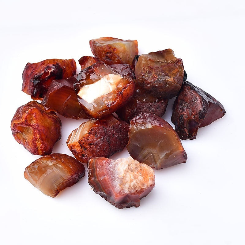 Natural Red Agate Rough Stone Crystal Aromatherapy Stone Fragrant Stone Demagnetizing Stone