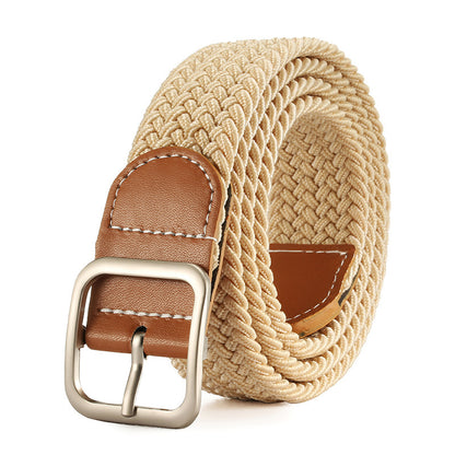 Fashion Square Buckle Women's Canvas Belt