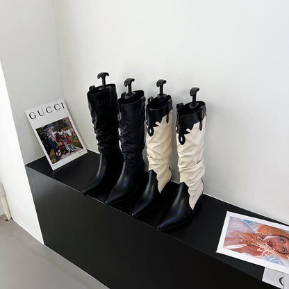 Western Cowboy Knee High Boots Female