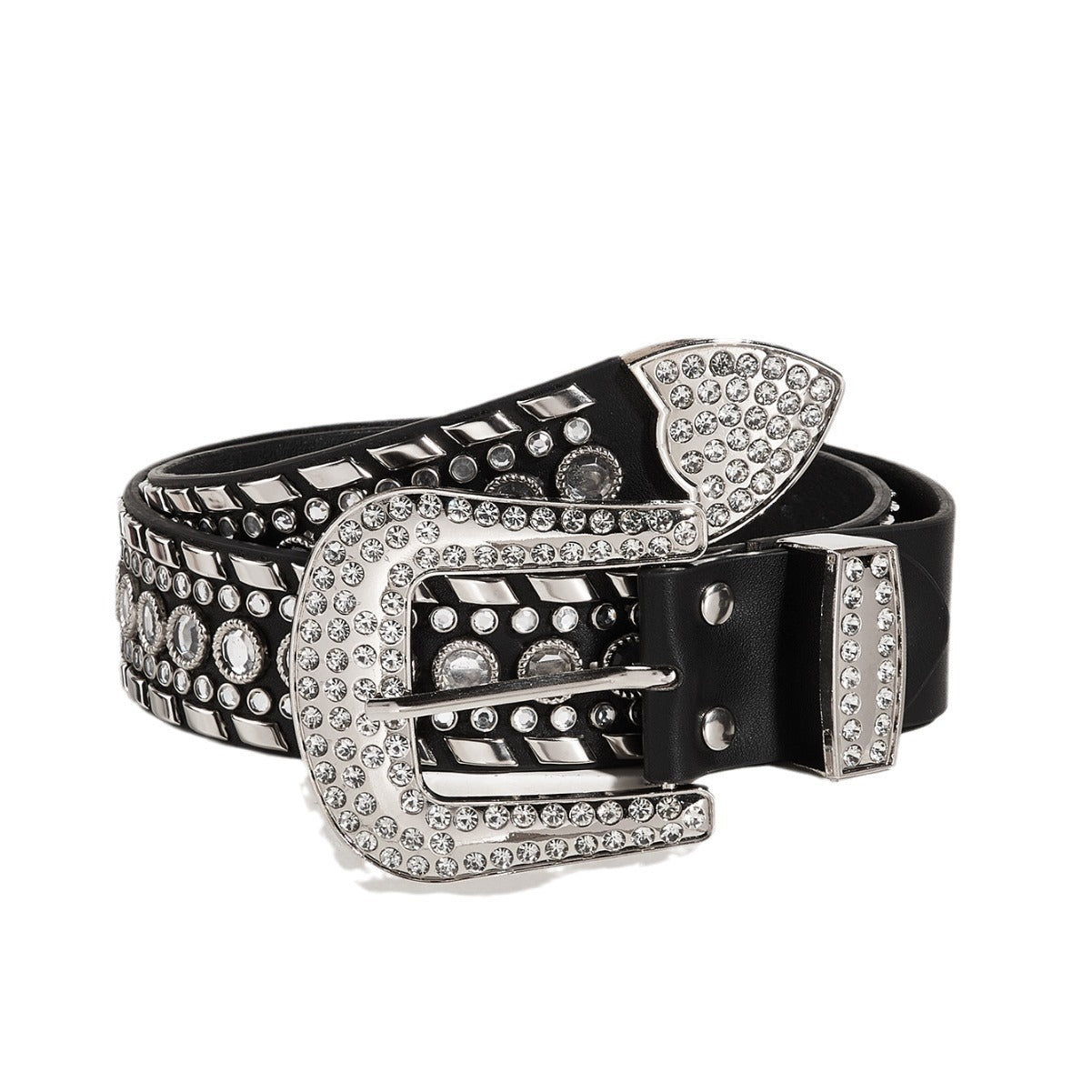 Punk Rhinestone Rivet Y2g Fashion Belt