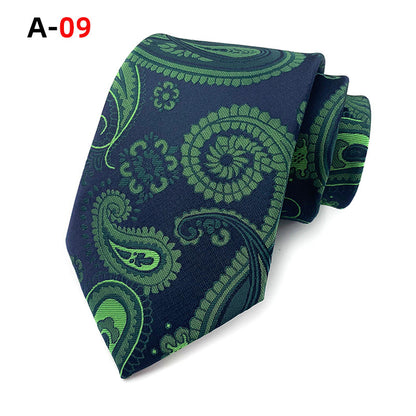 European And American Paisley Polyester Jacquard Men's Tie