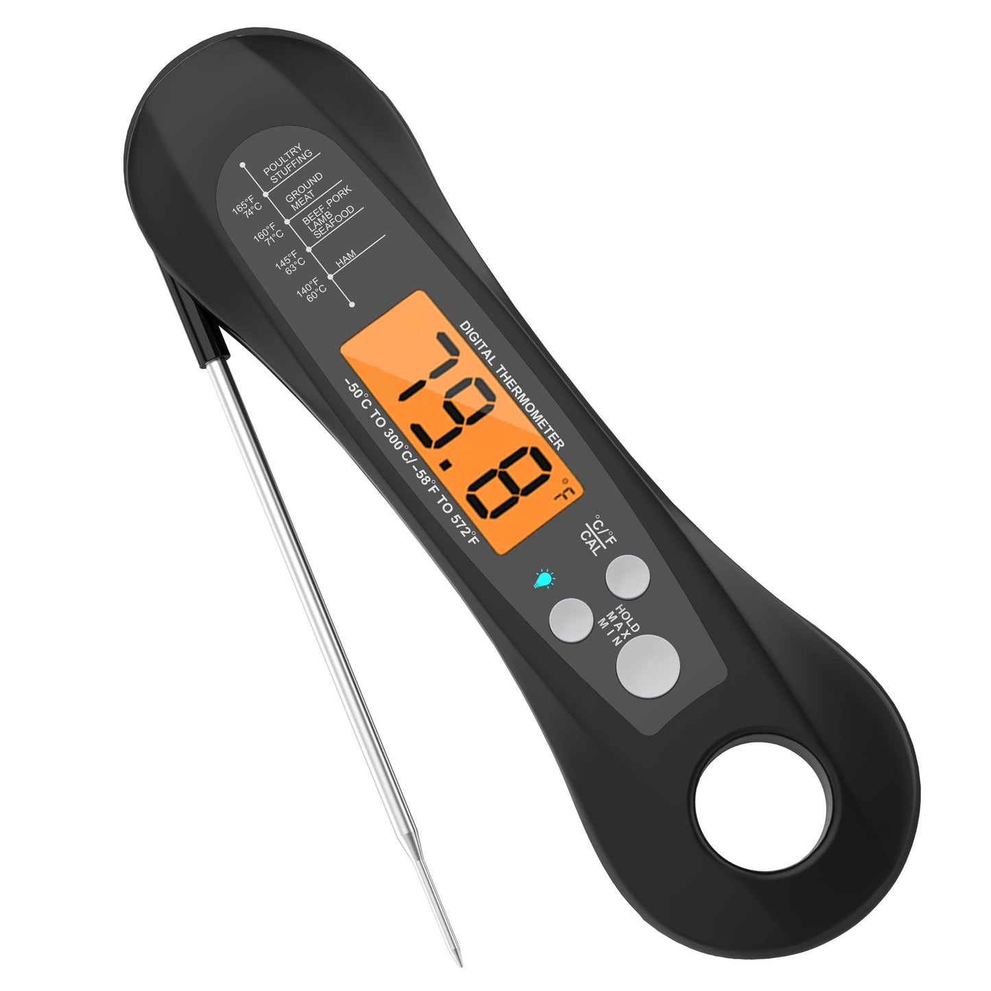 Kitchen Waterproof Folding Electronic Oven Thermometer