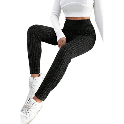 Women's Casual All-match Solid Color High Waist Tight Leggings