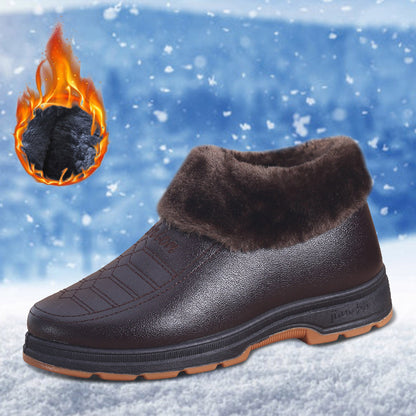 Fleece Thickened Warm And Non Slip Cotton Shoes