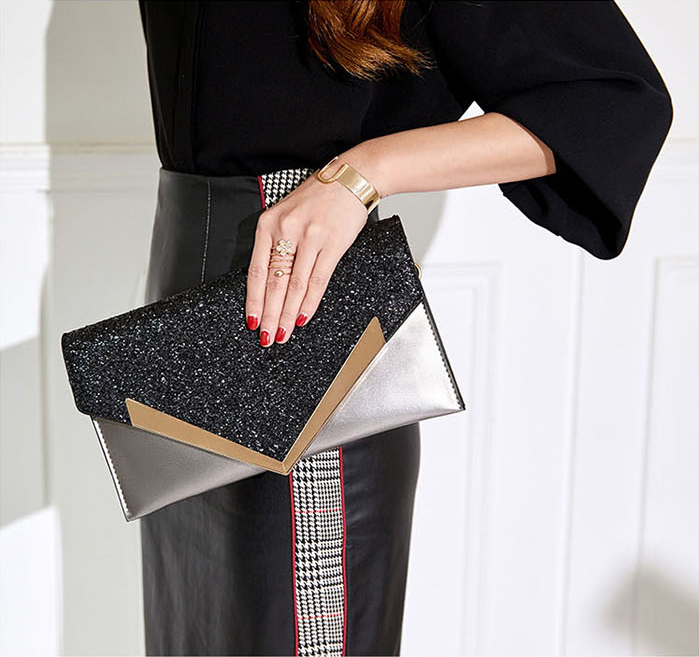 Sequin Envelope Bag