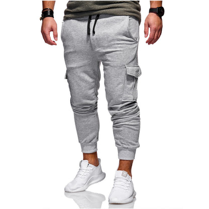 Men's casual pants with side pockets