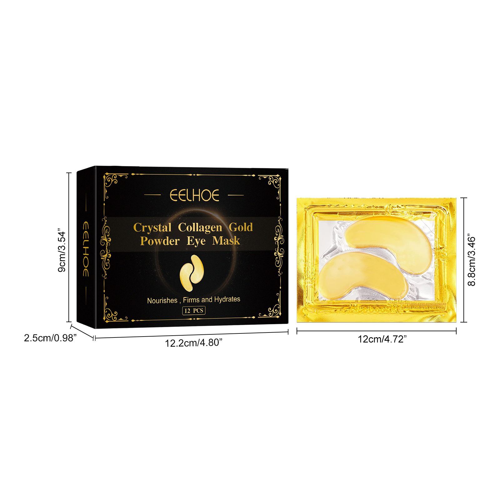 EELHOE - Collagen Gold Eye Mask Firming Eye Patches For Dark Circles And Puffy Eyes  Collagen Eye Mask - Glamour GaleInstant Firm Eye Tightening Cream