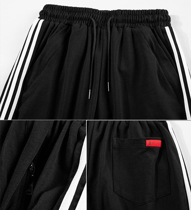 Men's Fashion Trends Harlan Three-Stripe Pants Casual Long Pants