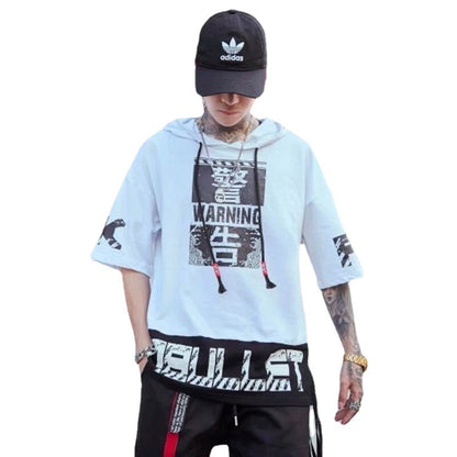 Summer New Thin Hooded Short Sleeve Men