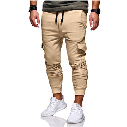 Men's casual pants with side pockets