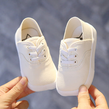 Canvas Shoes Korean Board Shoes Boys Baby White Shoes